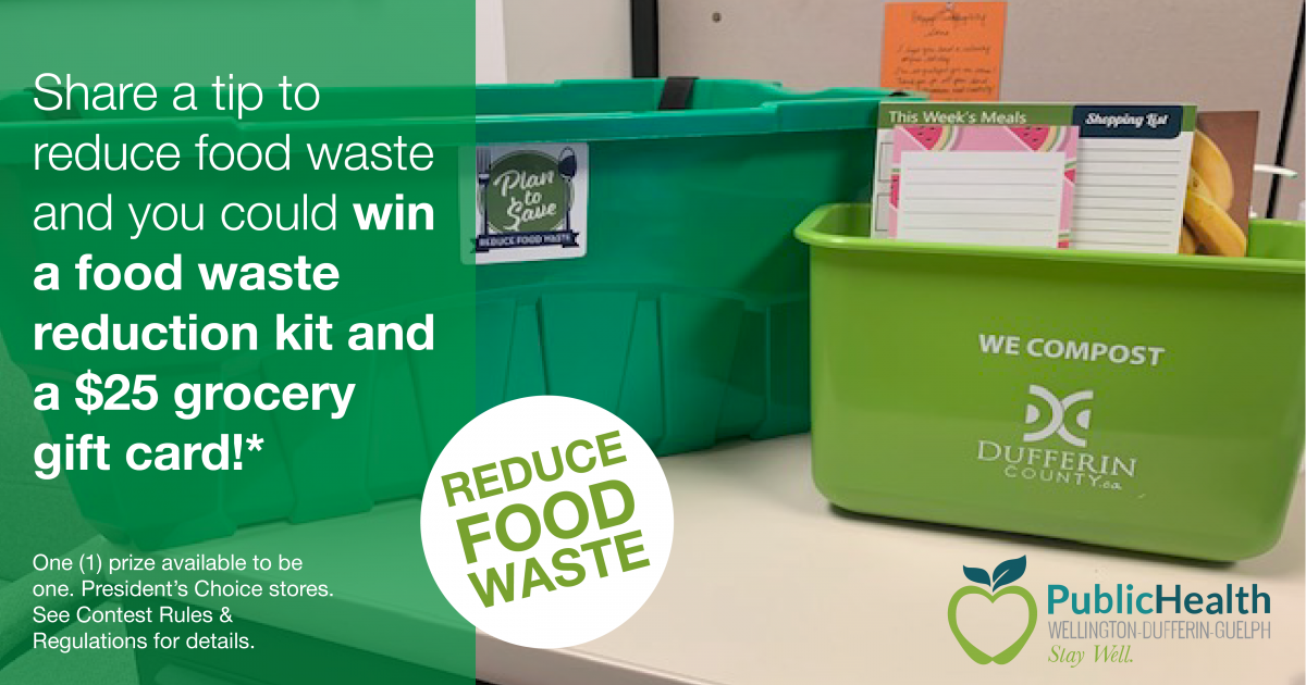 Contest prize - food waste reduction kit