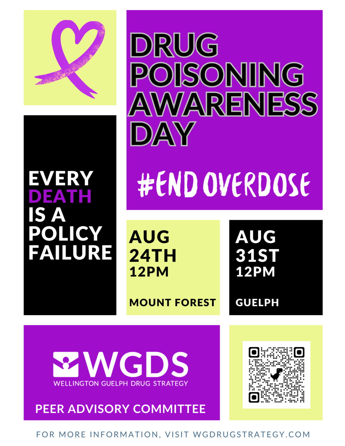 wellington guelph drug strategy overdose awareness poster