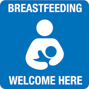 "Breastfeeding Welcome Here" window sign