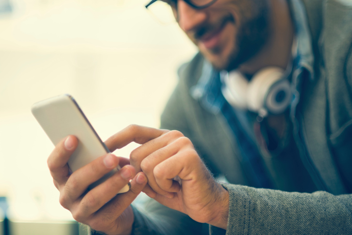 Man using phone