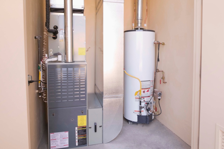 Hot water heater and furnace