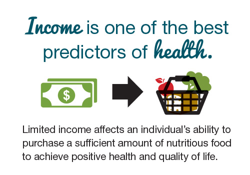 NFB Income compared to healthy food