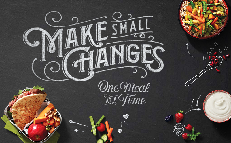Make small changes one meal at a time