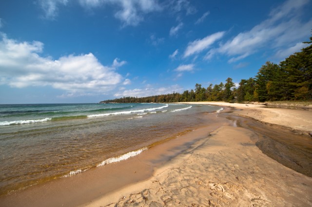 Lake superior beach front