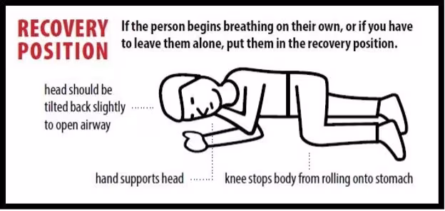 Illustration of recovery position