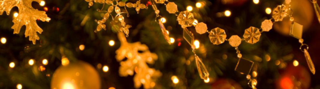 Holiday Ornaments on Tree