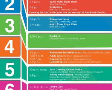Guelph Youth Week Activities Poster