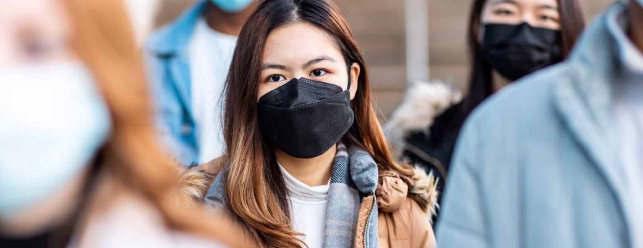 people wearing masks