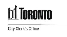 Toronto City Clerk's Office Logo